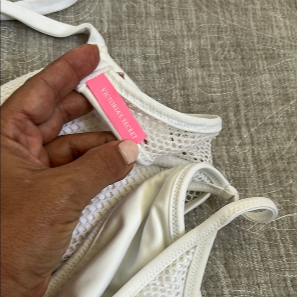 White Mesh Bikini Set - Picture 3 of 3